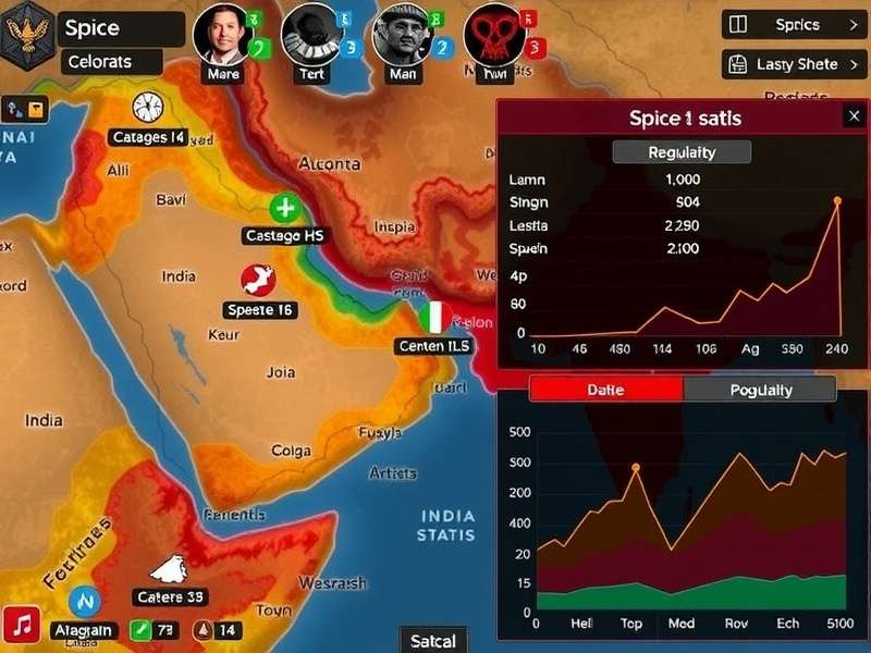 Cumin Overlord Pro gameplay screenshot showing spice trading interface